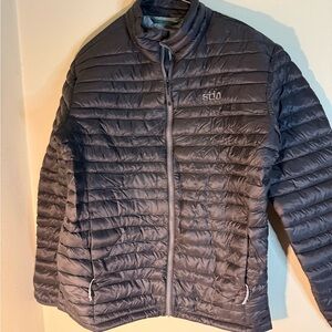 Stio Men's Gray down  Puffer Jacket size large